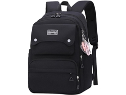 2026-mochila Casual Para Adolescentes Y Mujeres Escuela Viaje Portátil Negro