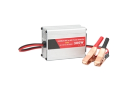 Inversor de onda sinusoidal modificada de 300 W de potencia máxima para coche, de 12 V CC a 220 V CA, para portátiles, teléfonos y lámparas.
