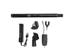 Micrófono Inalámbrico 2.4g, Micrófono De Condensador Profesional De Alta Sensibilidad Para Cámaras Réflex Y Teléfonos Móviles, Negro, 11 Pulgadas.