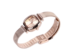 Reloj De Pulsera Impermeable De Acero Inoxidable Para Mujer, Oro Rosa Moderno