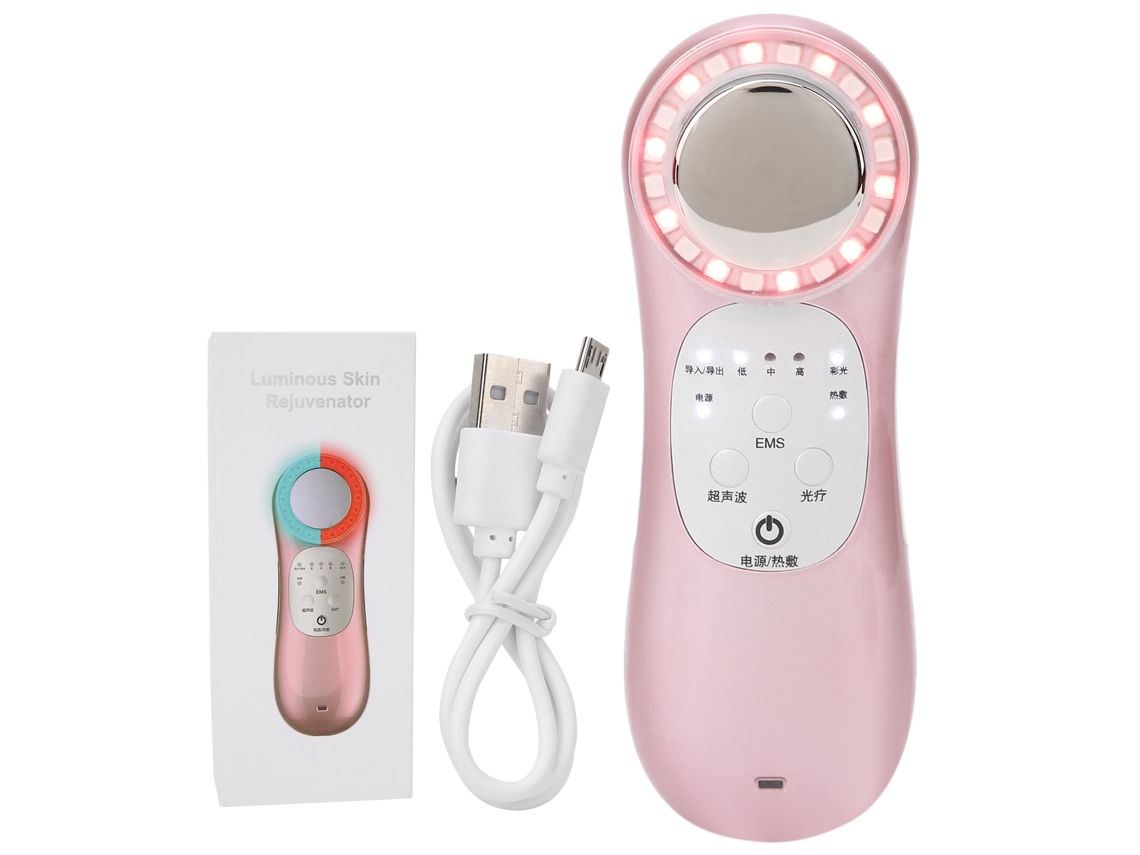 Máquina De Belleza Ems Con Terapia De Luz Roja Y Azul Para Rejuvenecimiento De La Piel