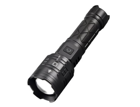 Luz LED para casco Pantalla digital de batería CHRONUS Yt-028 Negra