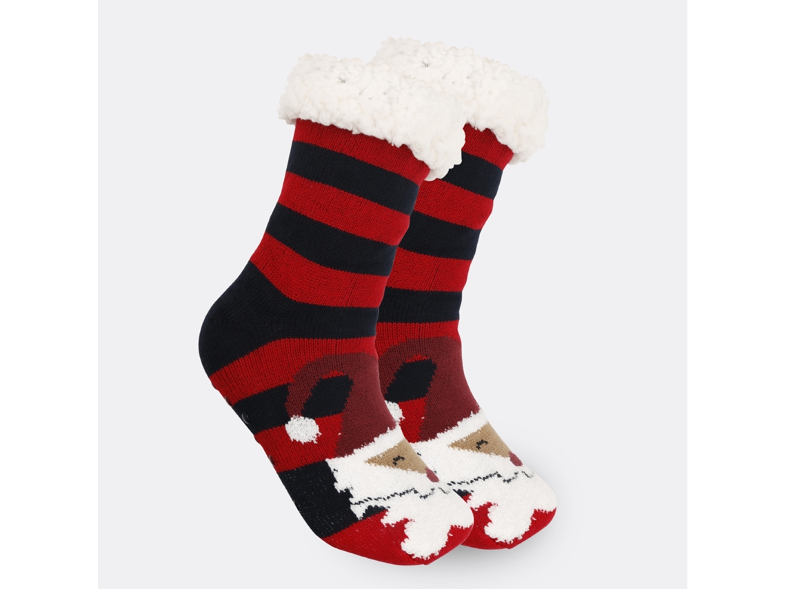 Meias Chrui Antiderrapantes Térmicas De Natal, Adequadas Para Tamanhos 36-42 (08)