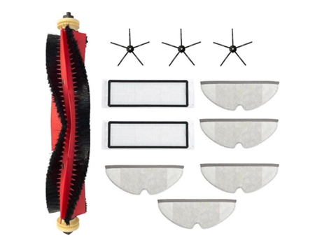11pcs aspirador de pó filtro hepa panos panos escova escova para xiaomi roborock