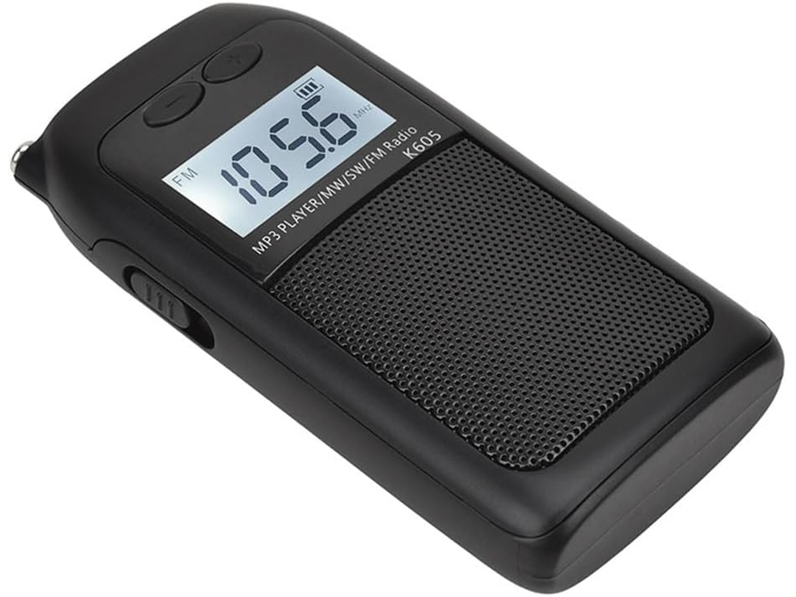 Radio Portátil De Bolsillo Fm Am Sw Mw Reproductor Mp3 Receptor Estéreo Digital Pantalla Lcd Antena De Largo Alcance