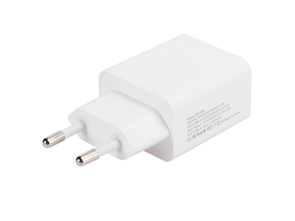 Cargador Pd (carga Rápida De 18w, Puertos Usb Duales) Para Cargador De Teléfono Móvil Iphone 11