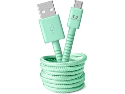 Cable FRESH 'N REBEL Fabriq (USB - MicroUSB - 1.5 m - Verde) — USB - MicroUSB | 1.5 m
