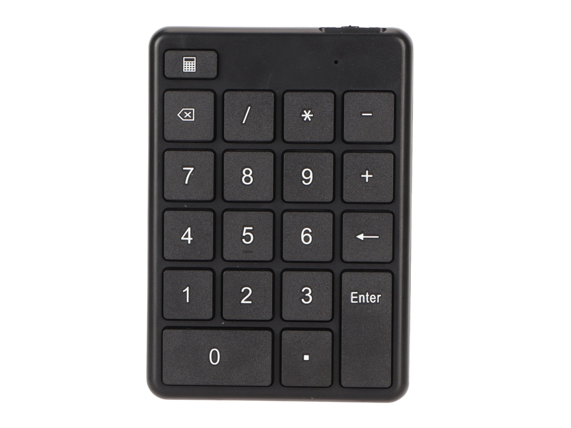 Teclado Numérico Bluetooth 5.1 Com 19 Teclas Ergonômico Bateria Aplicável Para Contabilidade Financeira E Laptop