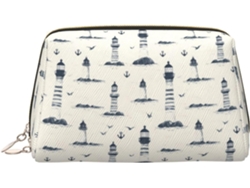 Neceser De Viaje Cuero Organizador Para Mujer Diseño Estampado Vacaciones
