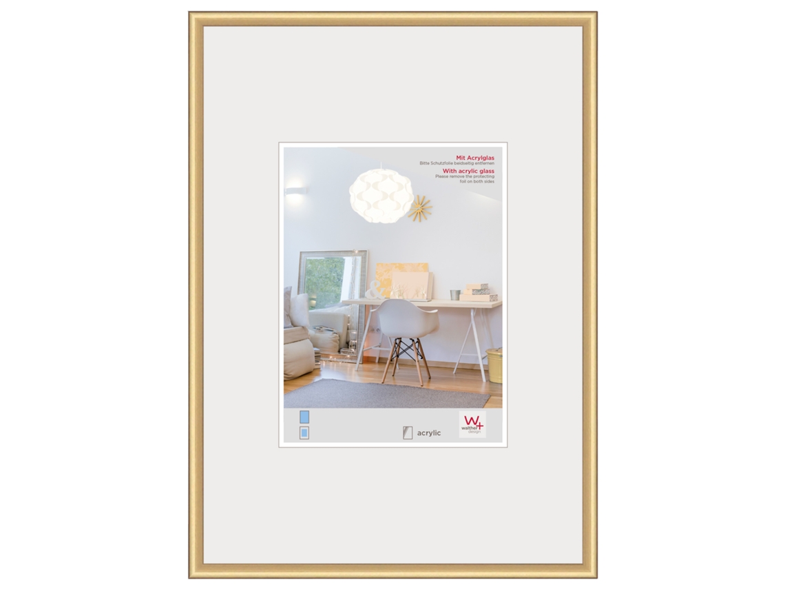 Marco New Lifestyle plástico F. Dorado artificial cristal 50X70 MY PERFECT DESIGN