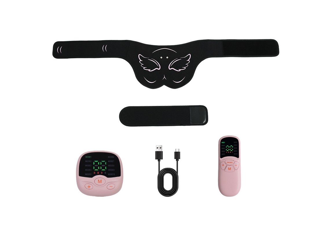 Dispositivo moldeador de glúteos, masajeador EMS, varilla de extensión rosa unisex P1 Sfushos (control remoto incluido)