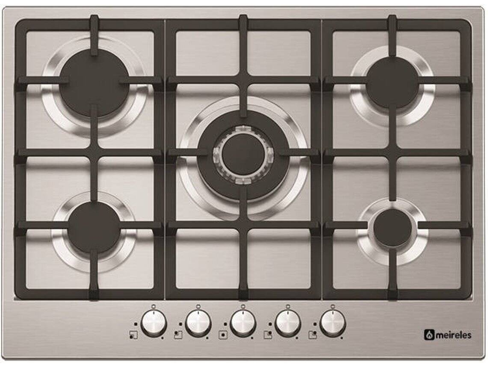Placa de Gas MEIRELES MG 4752 X (Gas Butano-propano - 74 cm - Inox)