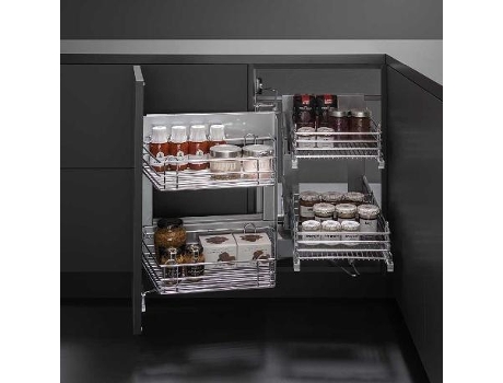 Bastidor extraible evona con cestos crom mano izquierda modulo modulo 900