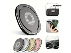 Soporte Ergonómico Para Teléfono Móvil De Coche, Giratorio 360° En Forma De Anillo, Con Puerto Usb E Iluminación Led, Portátil, Para El Hoga