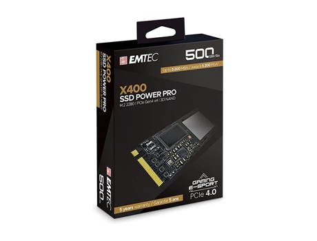 Disco Duro nvme ssd Emtec M.2 Gen4 - ECSSD500GX400 500 Go