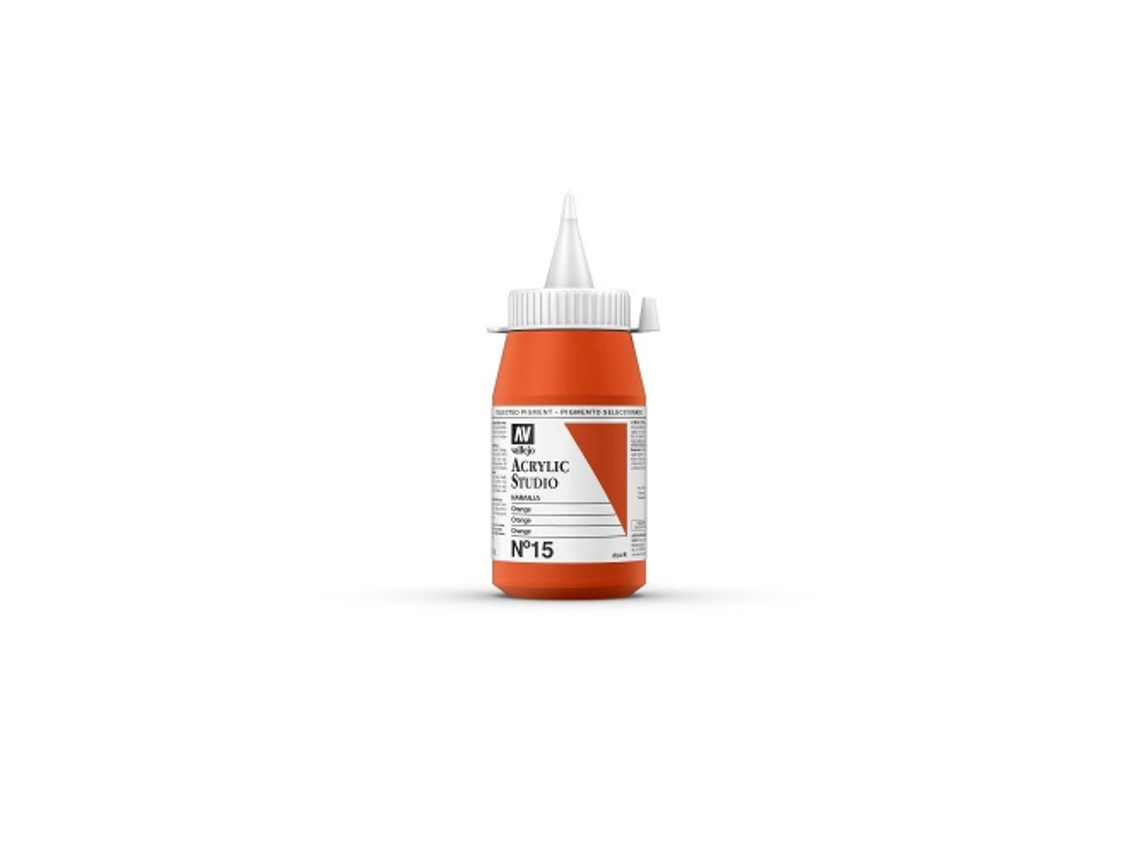 Pintura Acrilica Vallejo Studio 500 Ml (15 Naranja)