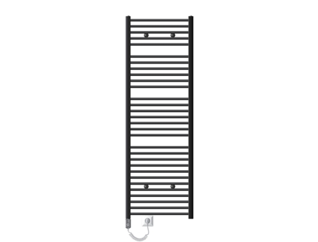 Radiador eléctrico de baño con varilla calefactora 1200W 600x800 mm Antracita ECD GERMANY