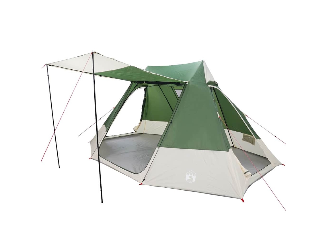 Tienda De Camping Con Techo Verde 482 X 360 X 227 Cm Tafetán
