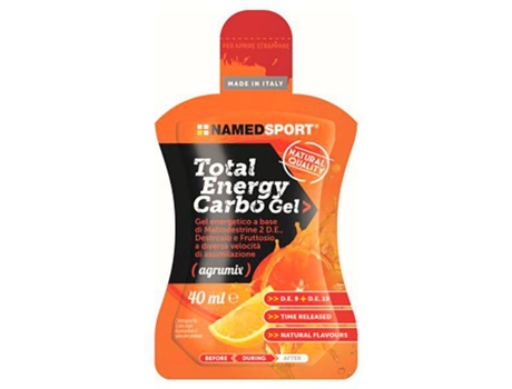 Complemento Alimentar NAMED SPORT Named Sport Caixa Géis Energia Energia Total Carbo 40Ml 24 Unidades Citrino