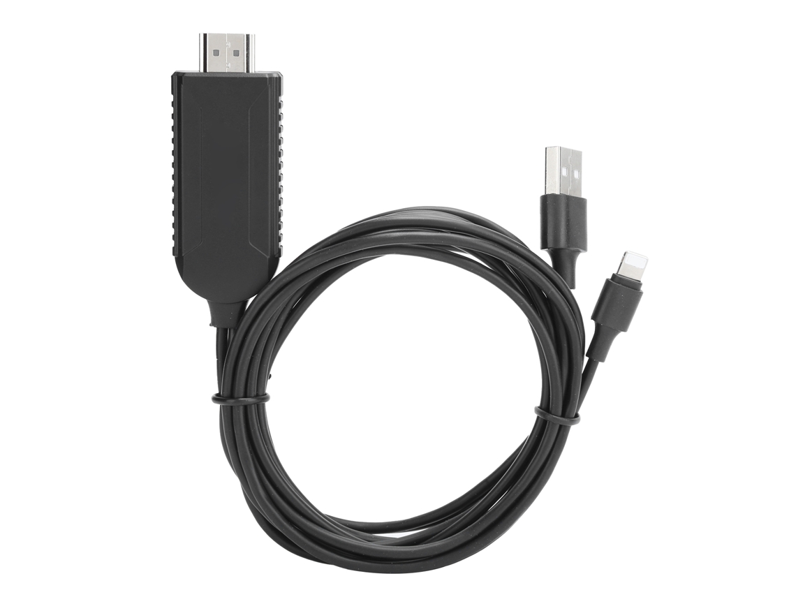 Cable Adaptador Ld32 Ios A Hdmi, Convertidor De Vídeo Para Proyectores Y Televisores 1080p, Plug And Play.