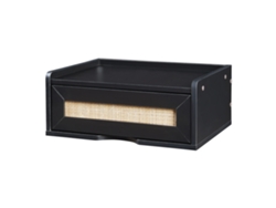 Estantería de pared Ljuredsø con cajón 40x30x16,5 cm - Negro [EN.CASA]