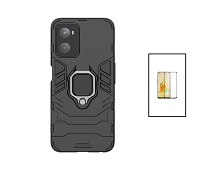 Protector de Pantalla Gorilasglass Proteção Militar para Oppo Oppo A96 GIFT4ME Vidrio Templado Negro