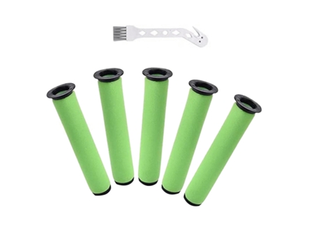 5 paquetes de filtros de repuesto con cepillo limpio para filtros de aspiradora inalámbricos Gtech Airram Mk2 K9