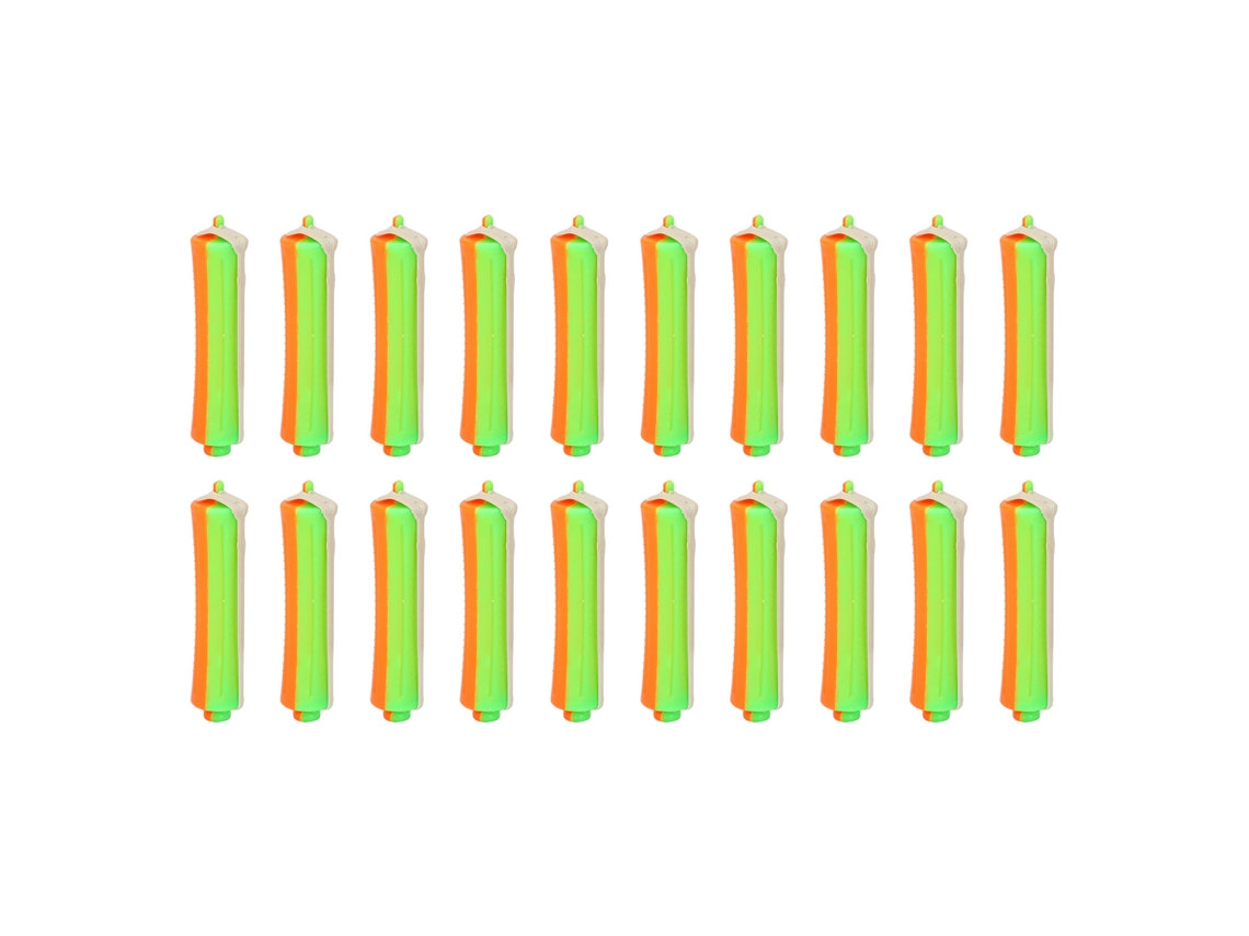 20pcs Varillas De Perma Para Cabello Universal Grosor Antideslizante Diy Naranja Para Principiantes Salón Casero