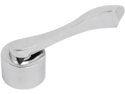 Grifo universal de aleación de zinc con manija para agua fría y caliente, roscado, color plata CHABERLU