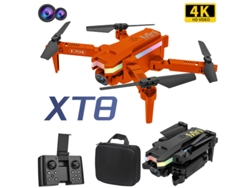 XT8 Mini Drone (4K - Duración de la batería: 10 min - Naranja)