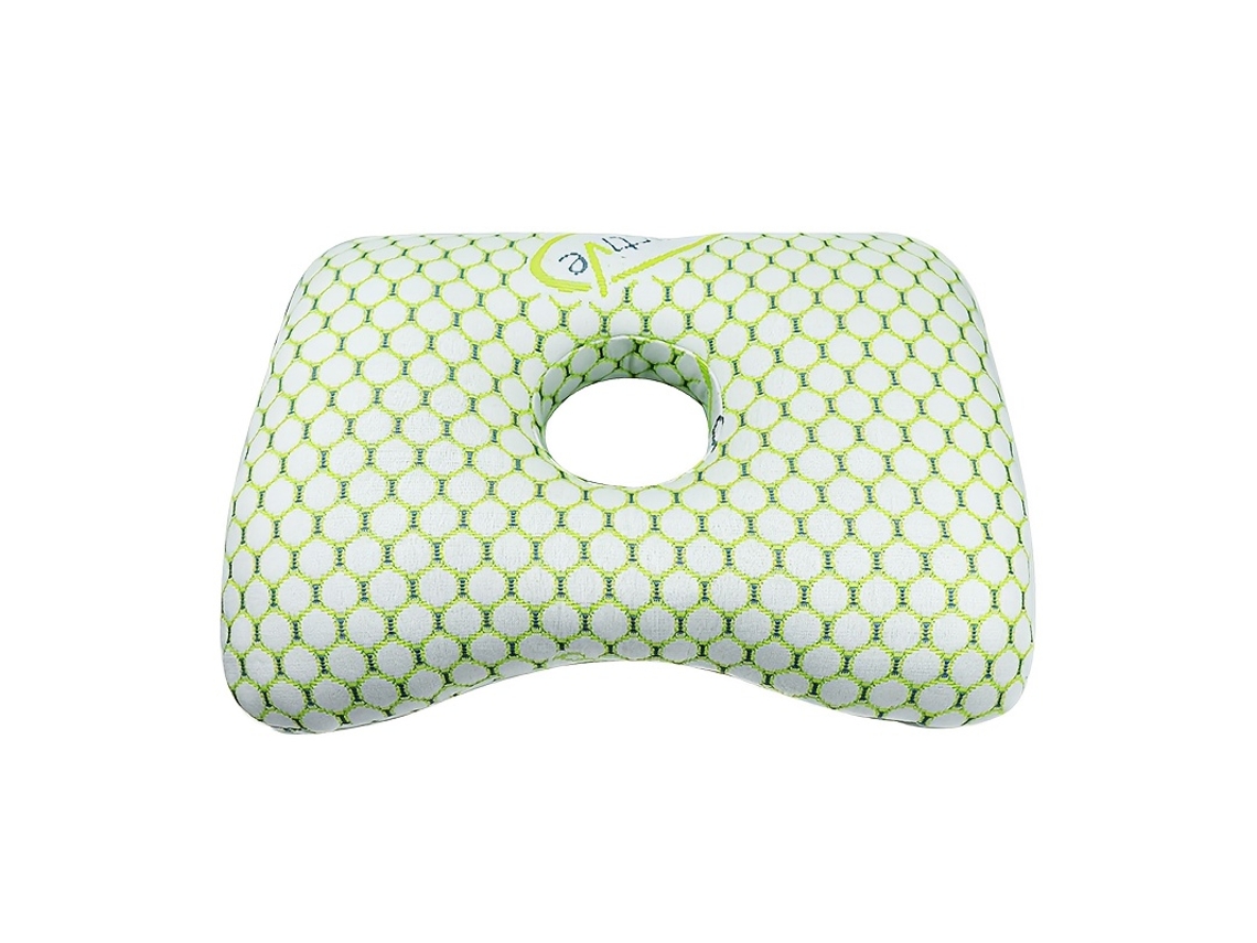 Almofada De Orelha Com Furo Eifson ,para Apoio Do Pescoço, Projetada Para Aliviar O Desconforto Nos Ouvidos (verde)