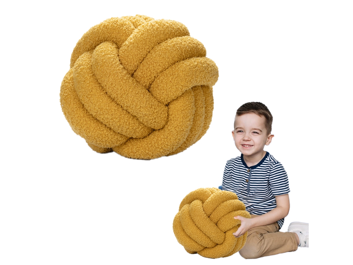 Cojín De Punto Hecho A Mano, Rollo De Cachemira, Decoración De Sofá