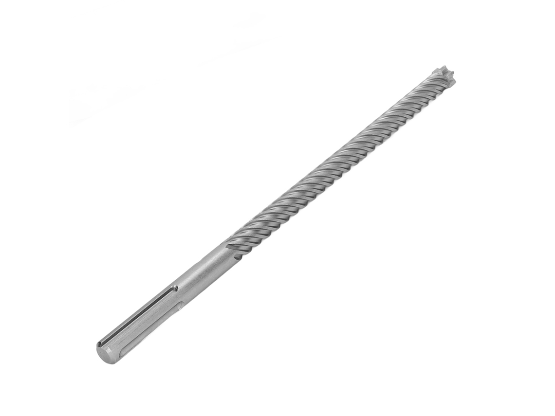Broca De Carburo Para Taladro Percutor, 6 Estrías, 20 Mm, 285 Mm De Profundidad, Para Cemento Y Ladrillo.