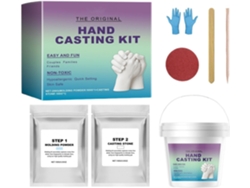 Kit De Moldes De Yeso Para Manos Para Parejas | Conjunto Romántico Hecho A Mano, Crea Huellas De Manos, Para