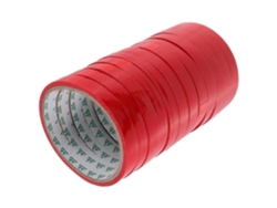 Paquete De 12 Cintas Adhesivas Rojas Para Envases De Verduras, 1,2 Cm X 30 M, Bopp