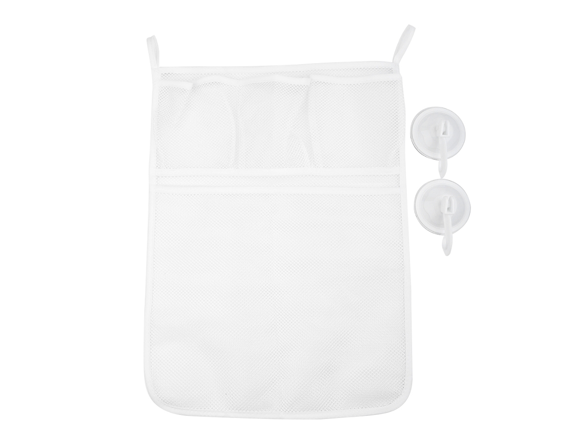Saco De Armazenamento Hanging Malha Para Brinquedos De Banho Bebê, Organizador De Banheira Com Chupadores, 45*32cm