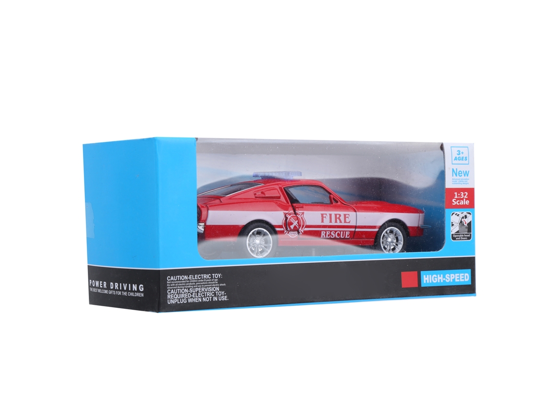Bjww-modelo De Carro De Liga 1:32 Com Recuo, Luz E Som, Brinquedo De Veículo Para Crianças (vermelho)