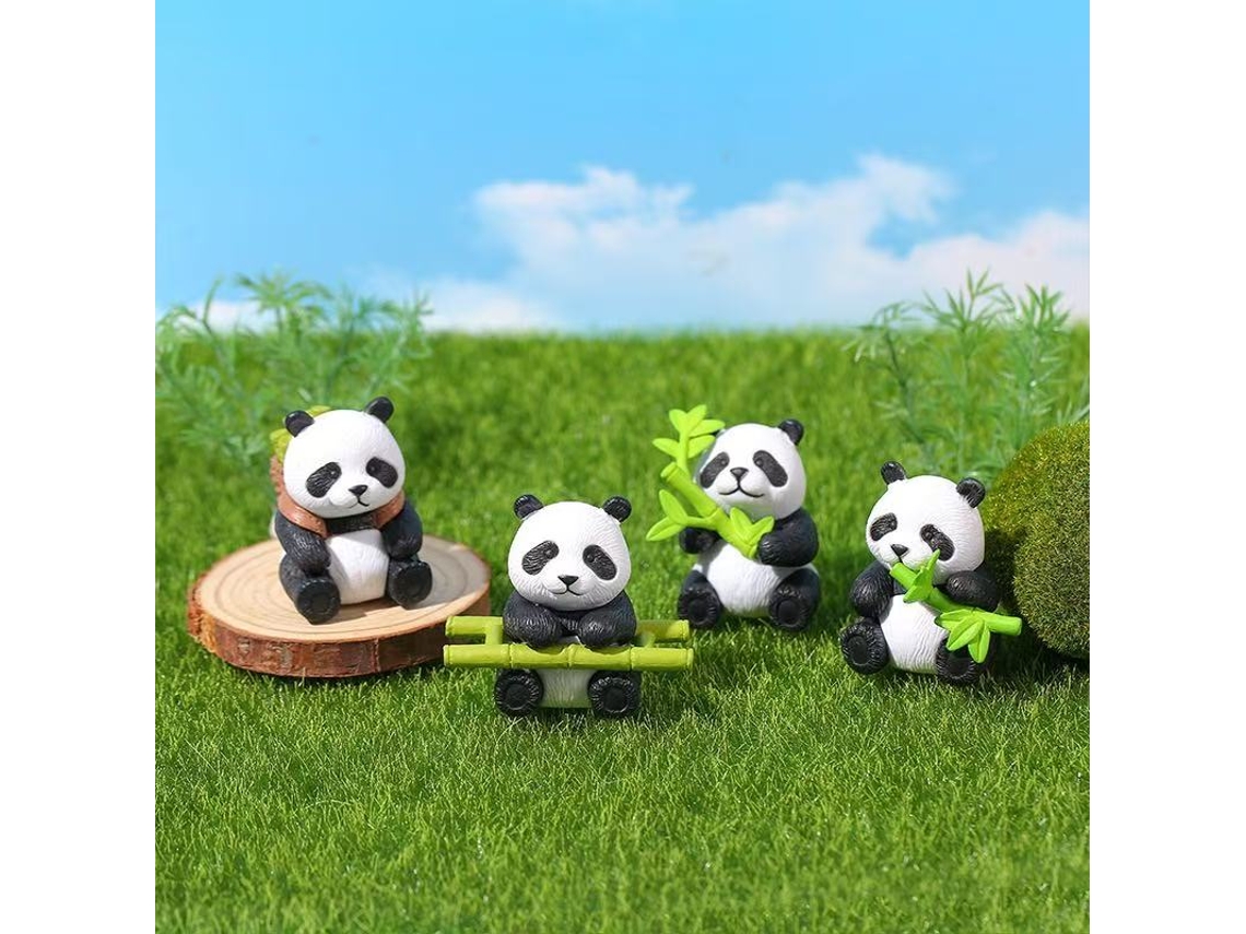 Divertida manualidad de panda de resina para la temporada navideña