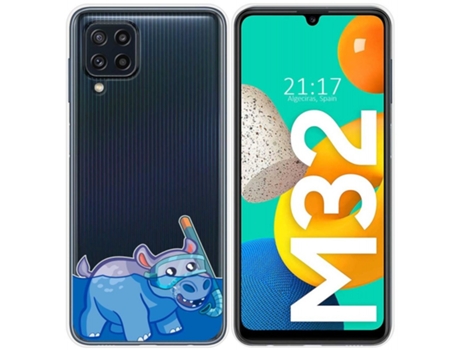 Carcasa Samsung Galaxy M32 TUMUNDOSMARTPHONE Dibujos Transparente Multicolor