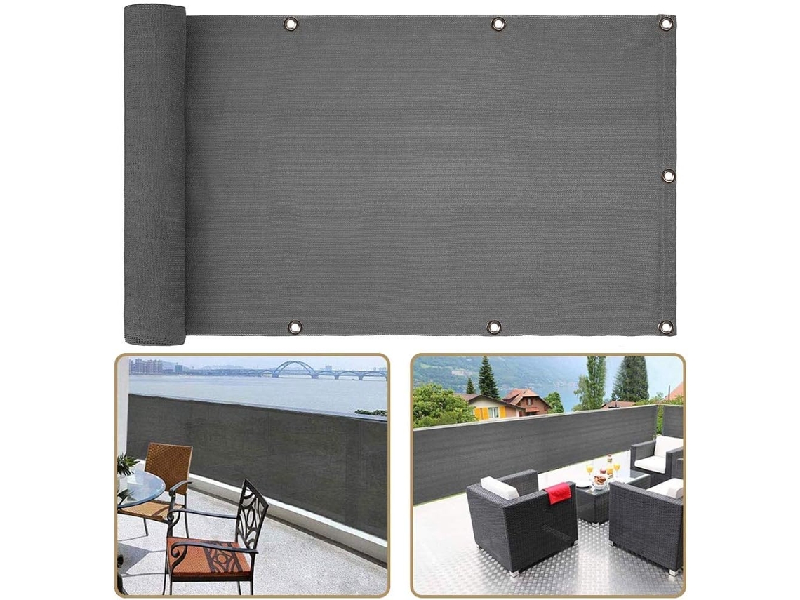 Pantalla Privacidad, Hdpe, Protección Uv, Transpirable, Opaca, Para Balcón