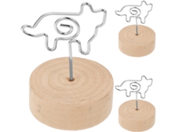Soporte Números Aleación Aluminio Beige Tarjetas Lugar Resistente Ligero Juego 3 Piezas Oficinas Fiestas
