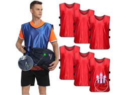 2026-6 Chalecos De Entrenamiento Deportivos Para Fútbol Baloncesto Hockey Adultos Niños Respirantes Duraderos