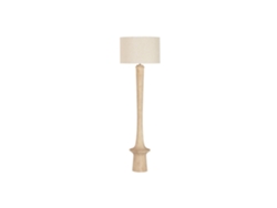 Lámpara de pie de lino natural con asa en forma de mango, 51x51x171cm ALEXANDRA HOUSE LIVING