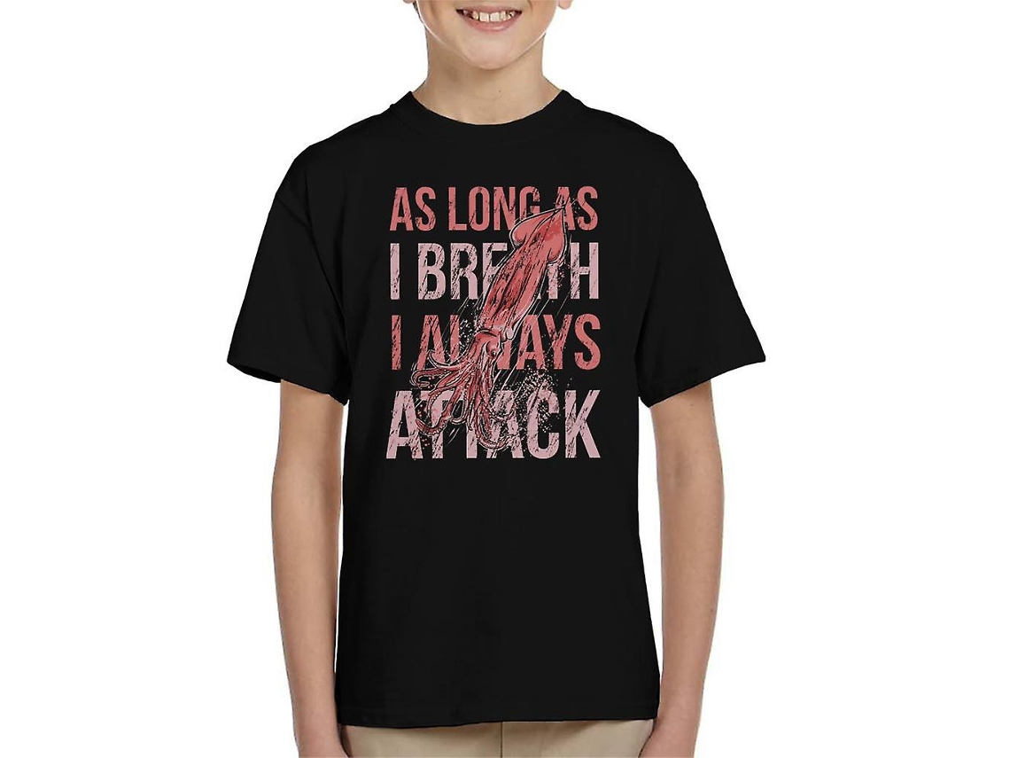 Camiseta infantil Rosewell con la frase "Agua viva que siempre ataco"