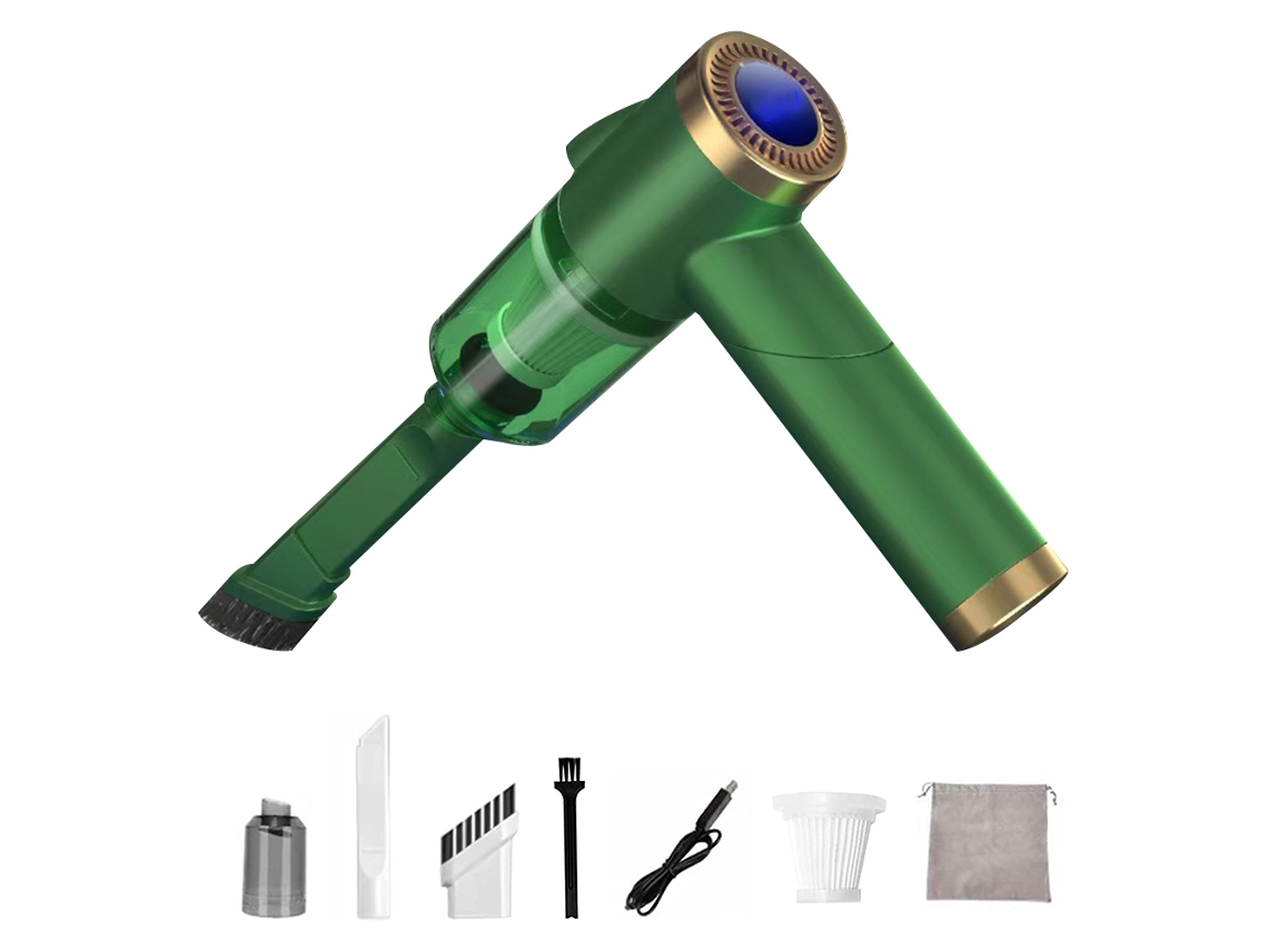 RNEMITERY Aspirador de coche 9000Pa con luz LED