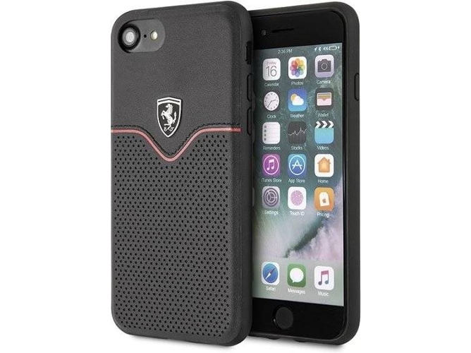 Funda iPhone 7 FERRARI Original Hard Negro