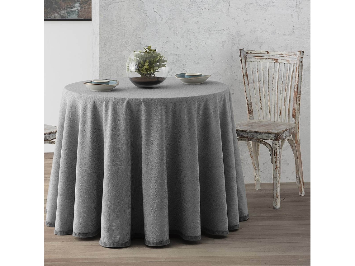 Lanovenanube Falda Camilla Redonda Chenilla Gris Marengo, 120