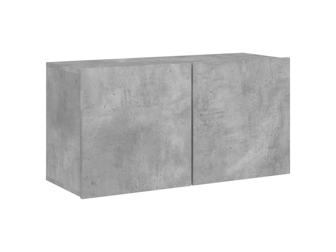 Maison Exclusive - Mueble Para Tv De Pared Gris Hormigón 80x30x41 Cm