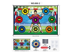 Set de entrenamiento de fútbol con zonas de puntuación y 1 balón de color Chrui (02)
