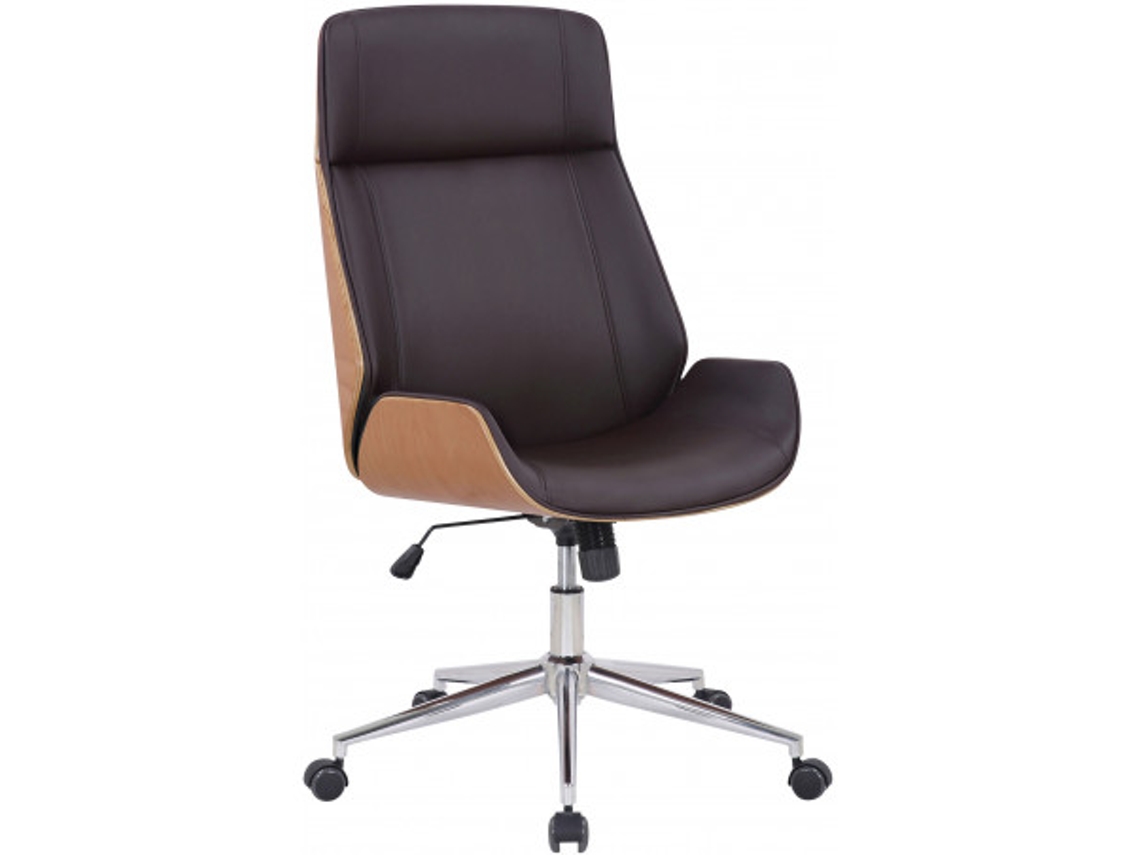 Silla de Escritorio Ergonomica DUDECOR (Acero - Marrón)